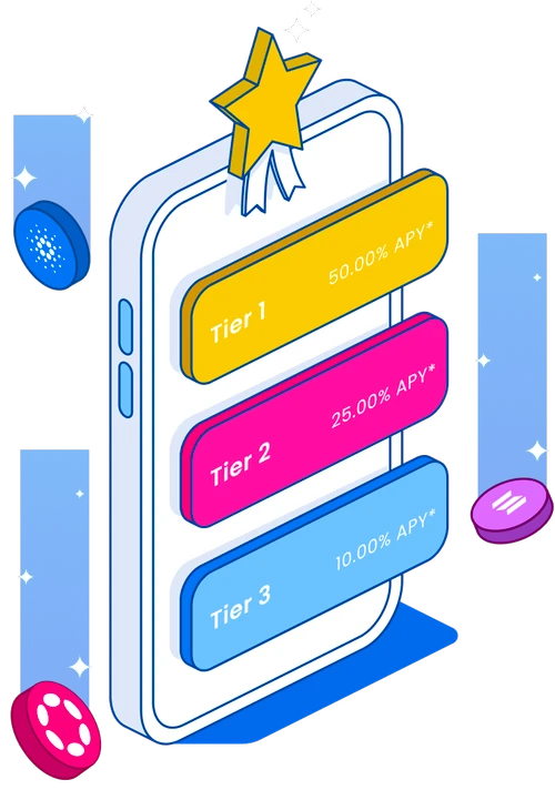 Isometric account tiers illustration